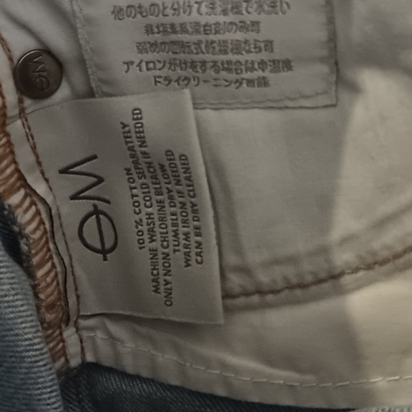 Objects Without Meaning Light Wash High Waisted Cropped Zipper Ankle Jeans A5 - Picture 5 of 6